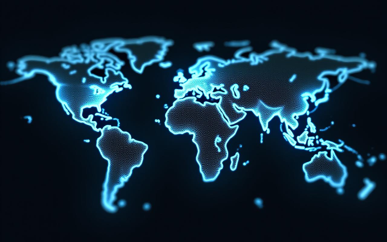 Global logistics network visualization